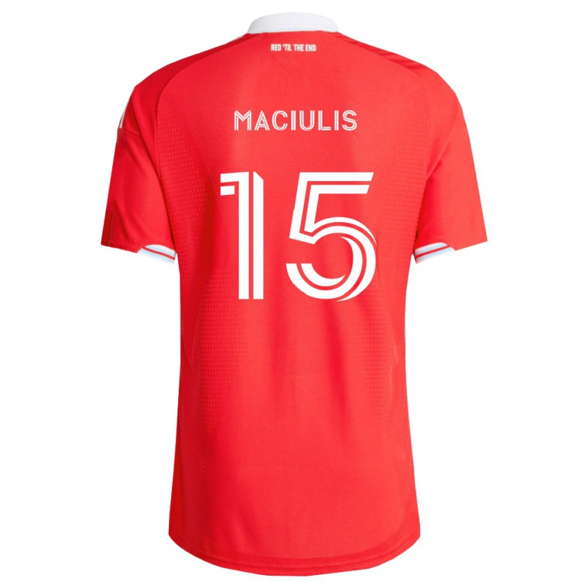 Danxen Homem Camisola Matthew Maciulis #15 Vermelho Azul Profundo Branco Principal 2026/27 Camisa Brasil