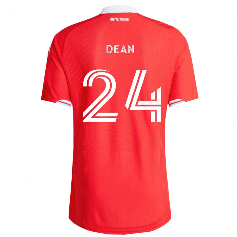 Danxen Homem Camisola Jonathan Dean #24 Vermelho Azul Profundo Branco Principal 2026/27 Camisa Brasil