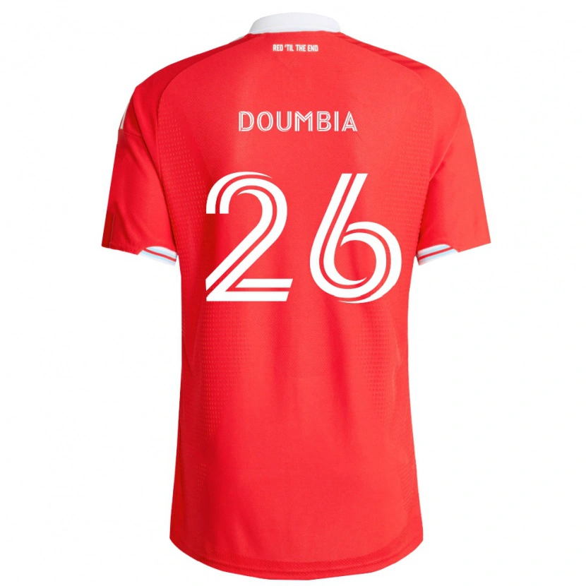 Danxen Homem Camisola Ousmane Doumbia #26 Vermelho Azul Profundo Branco Principal 2026/27 Camisa Brasil