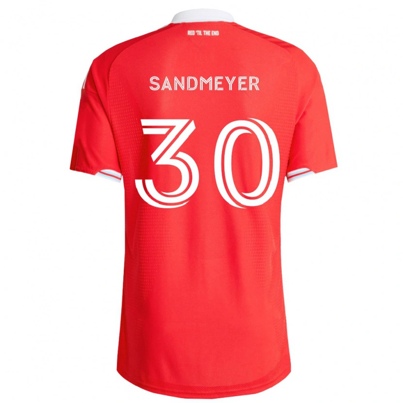 Danxen Homem Camisola Jack Sandmeyer #30 Vermelho Azul Profundo Branco Principal 2026/27 Camisa Brasil