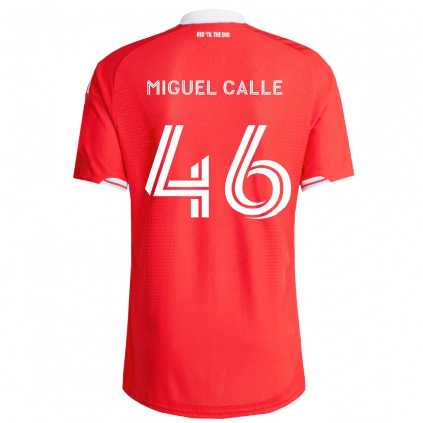 Danxen Homem Camisola Juan Miguel Calle #46 Vermelho Azul Profundo Branco Principal 2026/27 Camisa Brasil