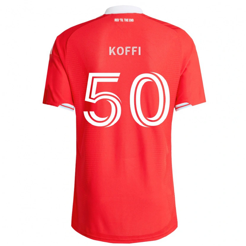 Danxen Homem Camisola Christian Koffi #50 Vermelho Azul Profundo Branco Principal 2026/27 Camisa Brasil