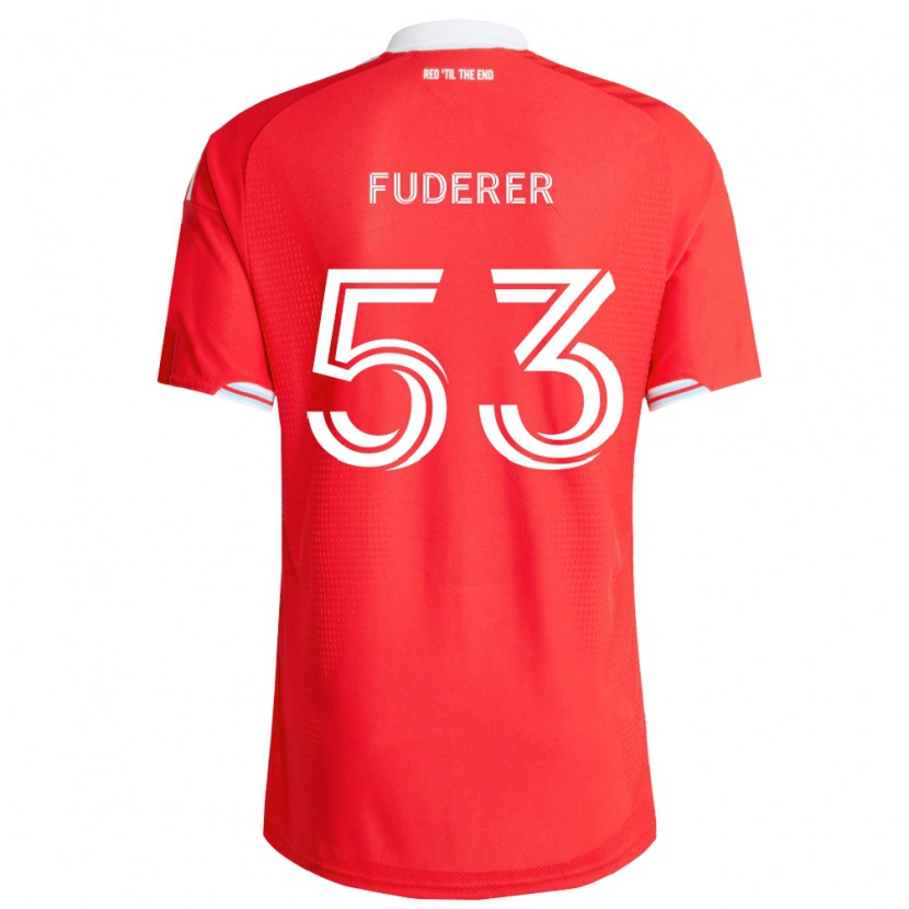 Danxen Homem Camisola Jake Fuderer #53 Vermelho Azul Profundo Branco Principal 2026/27 Camisa Brasil