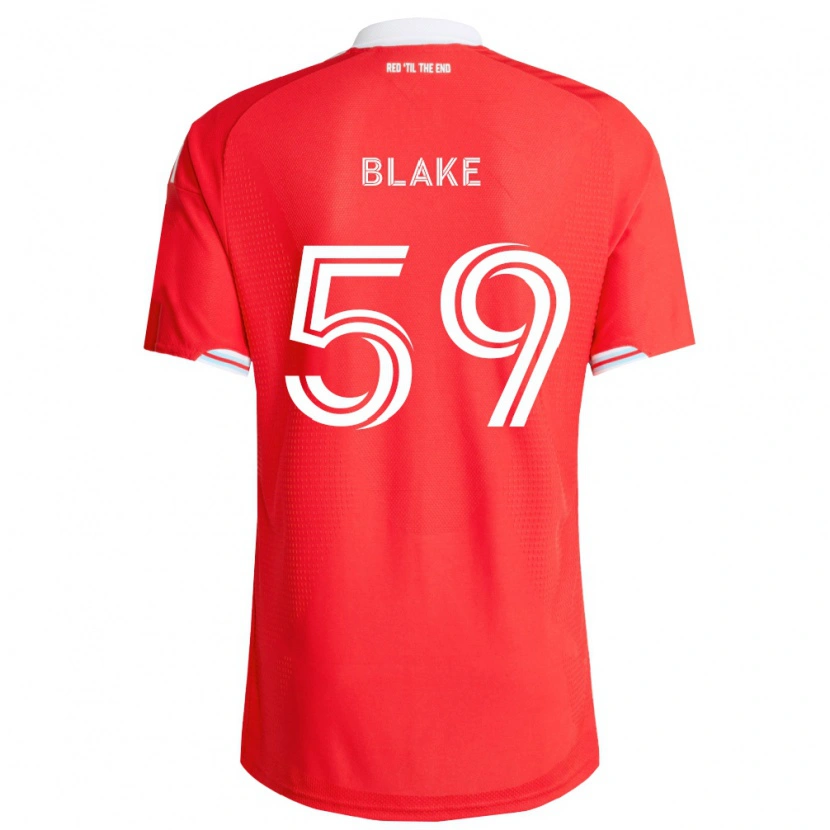 Danxen Homem Camisola Romain Blake #59 Vermelho Azul Profundo Branco Principal 2026/27 Camisa Brasil