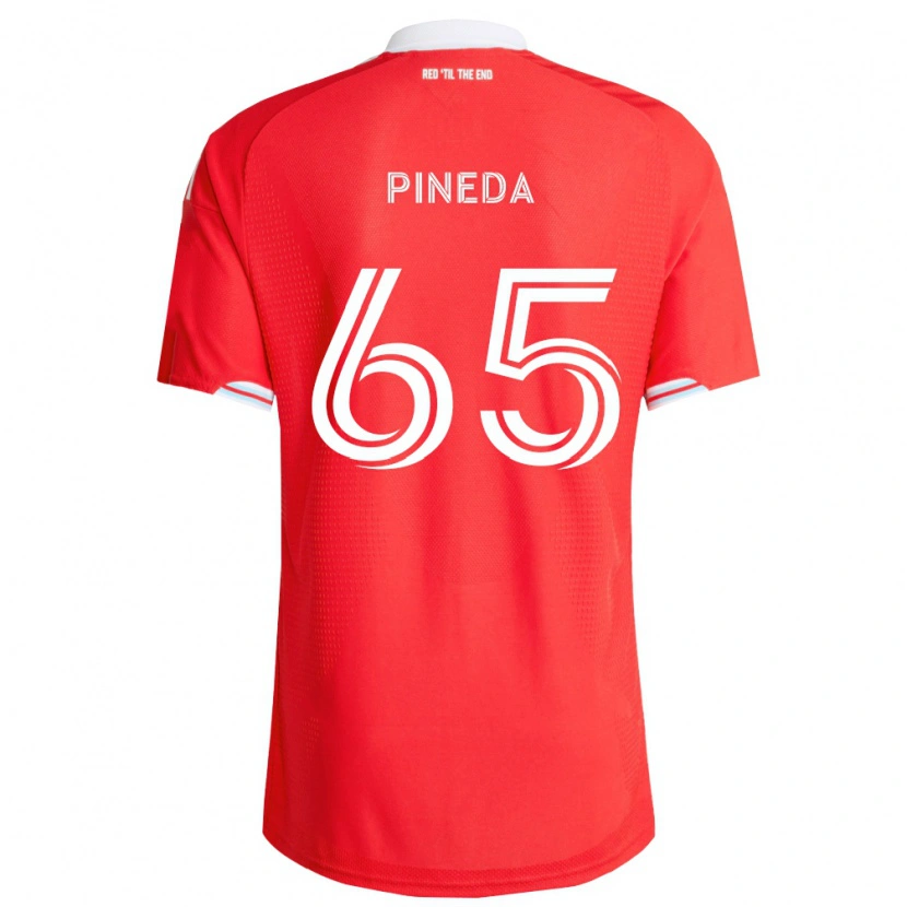 Danxen Homem Camisola Oscar Pineda #65 Vermelho Azul Profundo Branco Principal 2026/27 Camisa Brasil