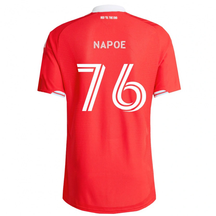 Danxen Homem Camisola Milan Napoe #76 Vermelho Azul Profundo Branco Principal 2026/27 Camisa Brasil