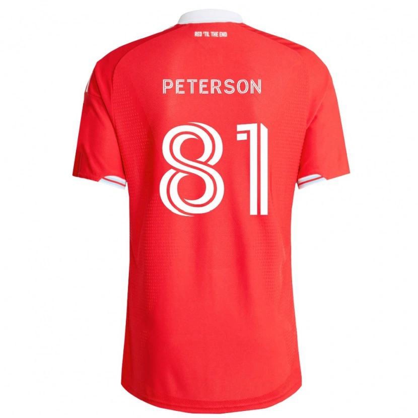 Danxen Homem Camisola Lukas Peterson #81 Vermelho Azul Profundo Branco Principal 2026/27 Camisa Brasil