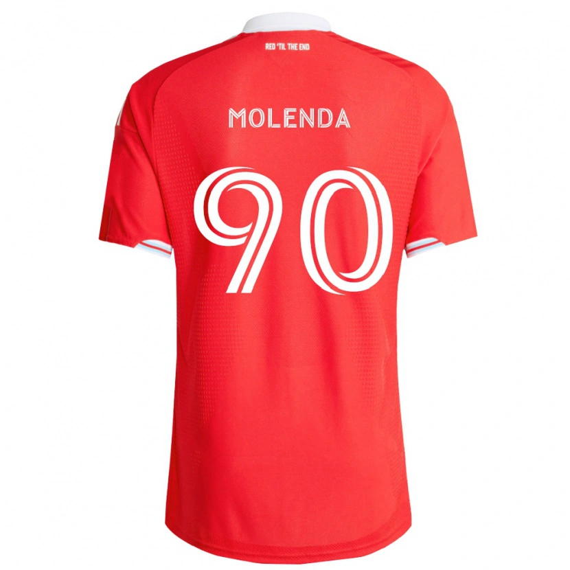 Danxen Homem Camisola David Molenda #90 Vermelho Azul Profundo Branco Principal 2026/27 Camisa Brasil