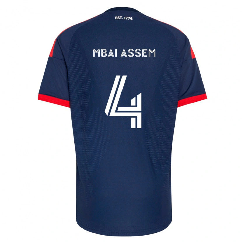 Danxen Homem Camisola Chris Mbaï-Assem #4 Azul Real Vermelho Branco Principal 2026/27 Camisa Brasil
