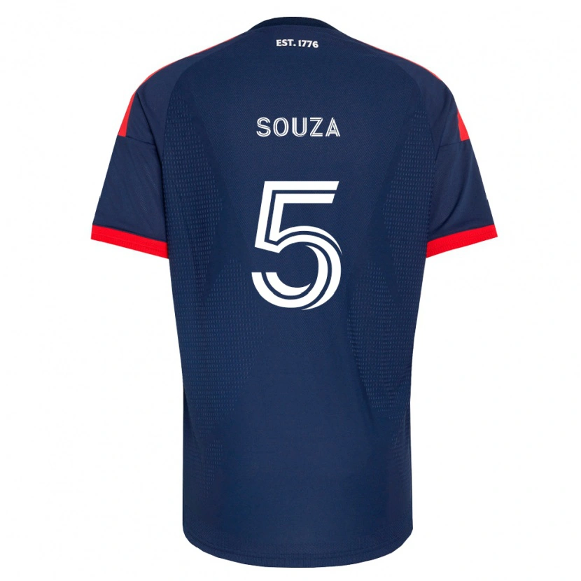 Danxen Homem Camisola Victor Souza #5 Azul Real Vermelho Branco Principal 2026/27 Camisa Brasil