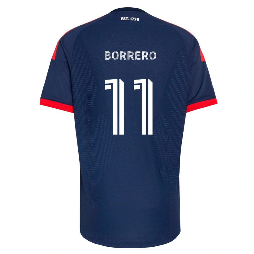 Danxen Homem Camisola Dylan Borrero #11 Azul Real Vermelho Branco Principal 2026/27 Camisa Brasil