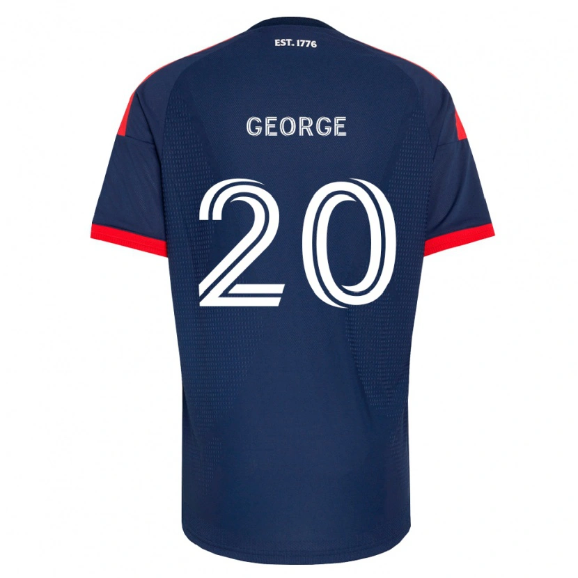 Danxen Homem Camisola Sharod George #20 Azul Real Vermelho Branco Principal 2026/27 Camisa Brasil