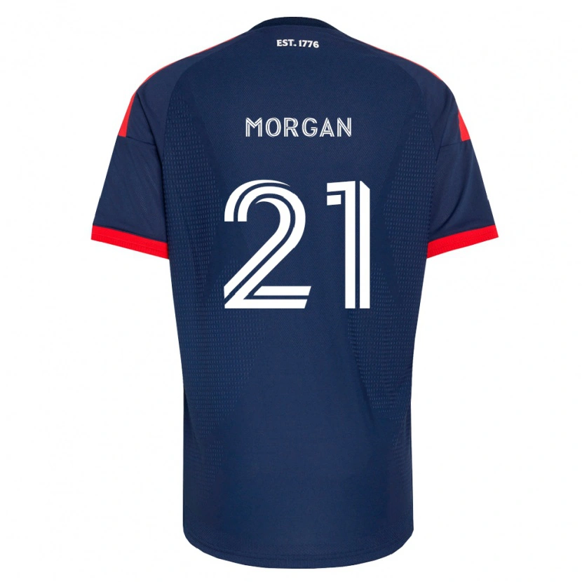 Danxen Homem Camisola Myles Morgan #21 Azul Real Vermelho Branco Principal 2026/27 Camisa Brasil