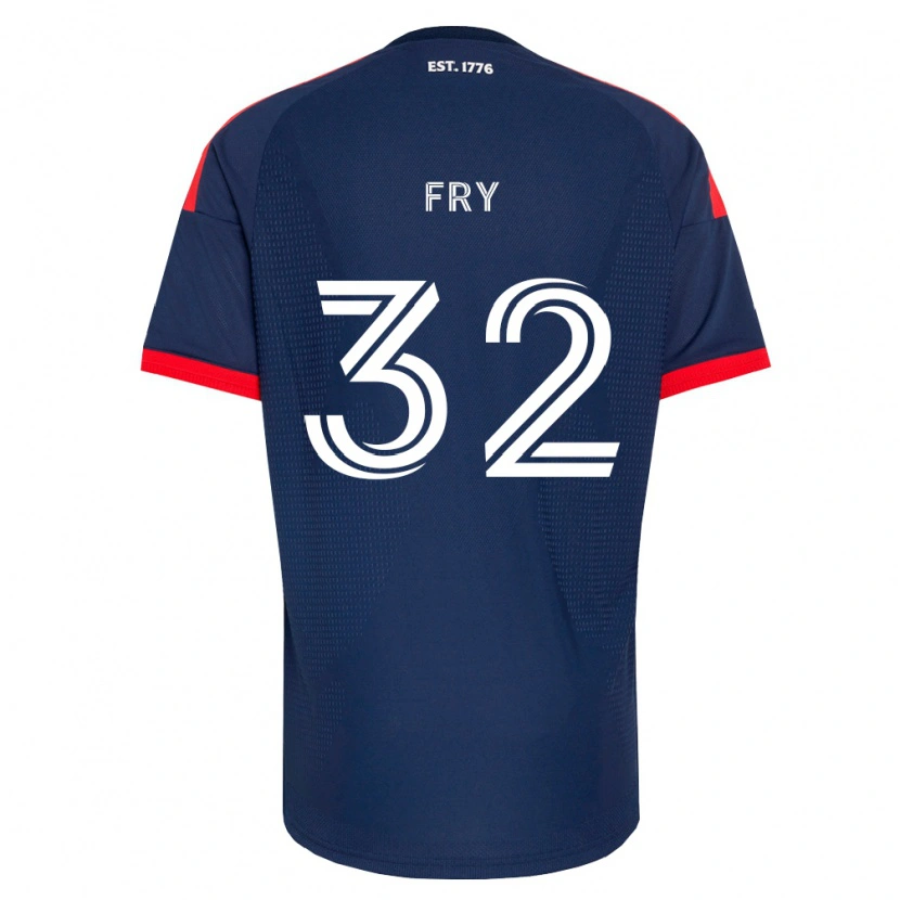 Danxen Homem Camisola Malcolm Fry #32 Azul Real Vermelho Branco Principal 2026/27 Camisa Brasil