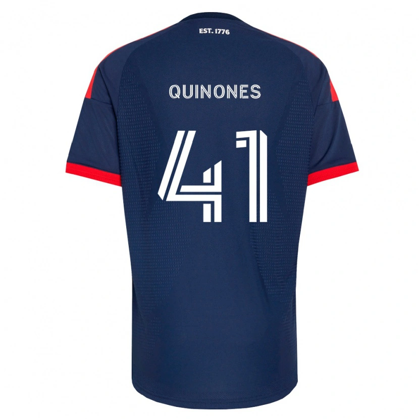 Danxen Homem Camisola Colby Quiñónes #41 Azul Real Vermelho Branco Principal 2026/27 Camisa Brasil