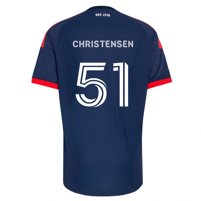 Danxen Homem Camisola Kevin Christensen #51 Azul Real Vermelho Branco Principal 2026/27 Camisa Brasil