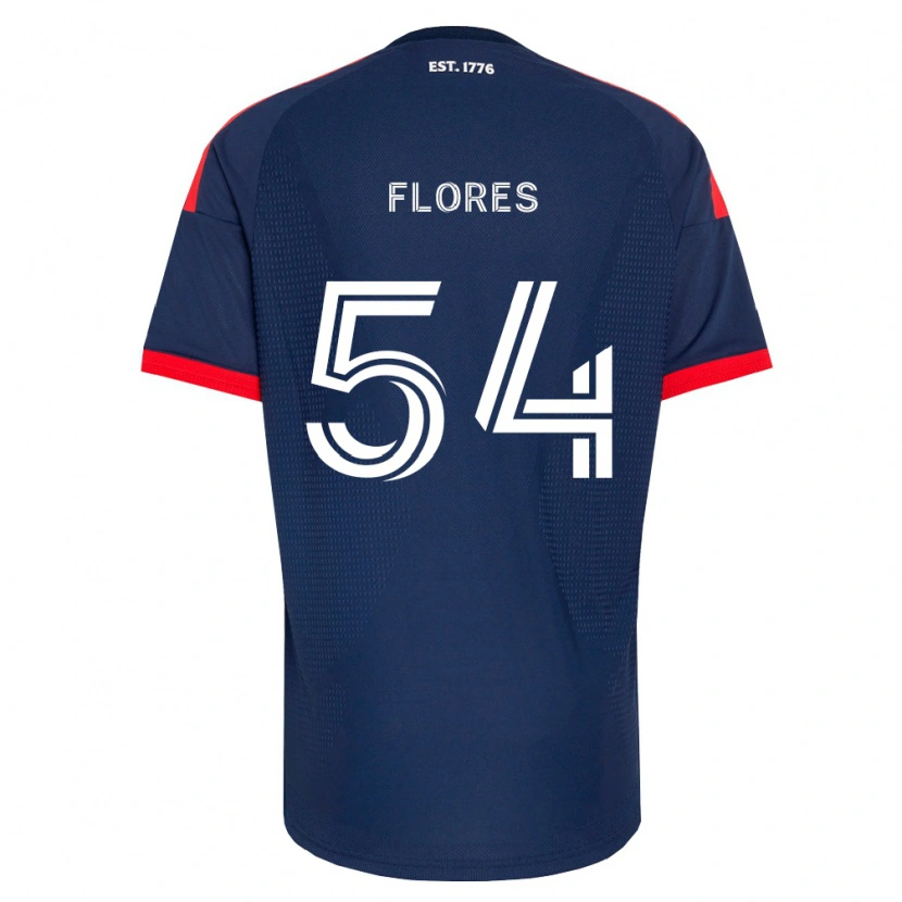Danxen Homem Camisola Edwin Flores #54 Azul Real Vermelho Branco Principal 2026/27 Camisa Brasil