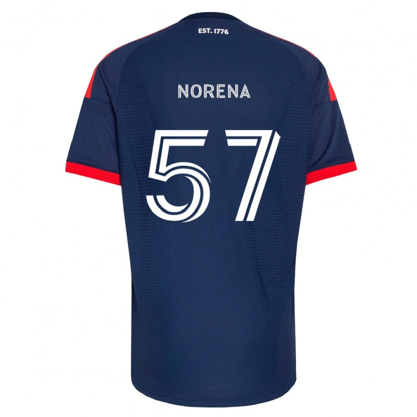 Danxen Homem Camisola Bryan Norena #57 Azul Real Vermelho Branco Principal 2026/27 Camisa Brasil