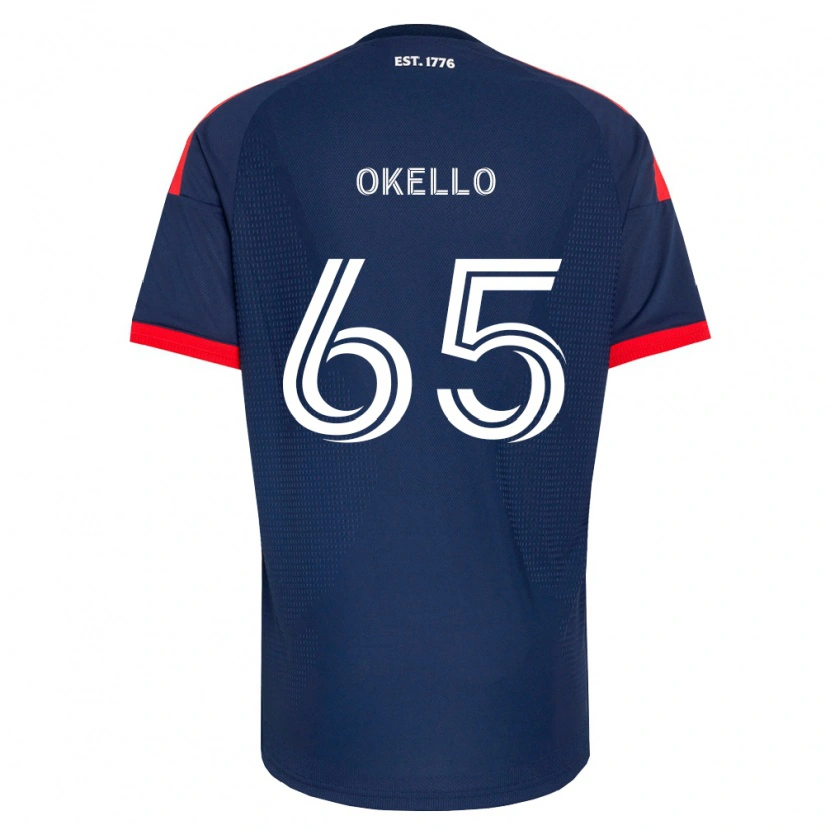 Danxen Homem Camisola Noble Okello #65 Azul Real Vermelho Branco Principal 2026/27 Camisa Brasil