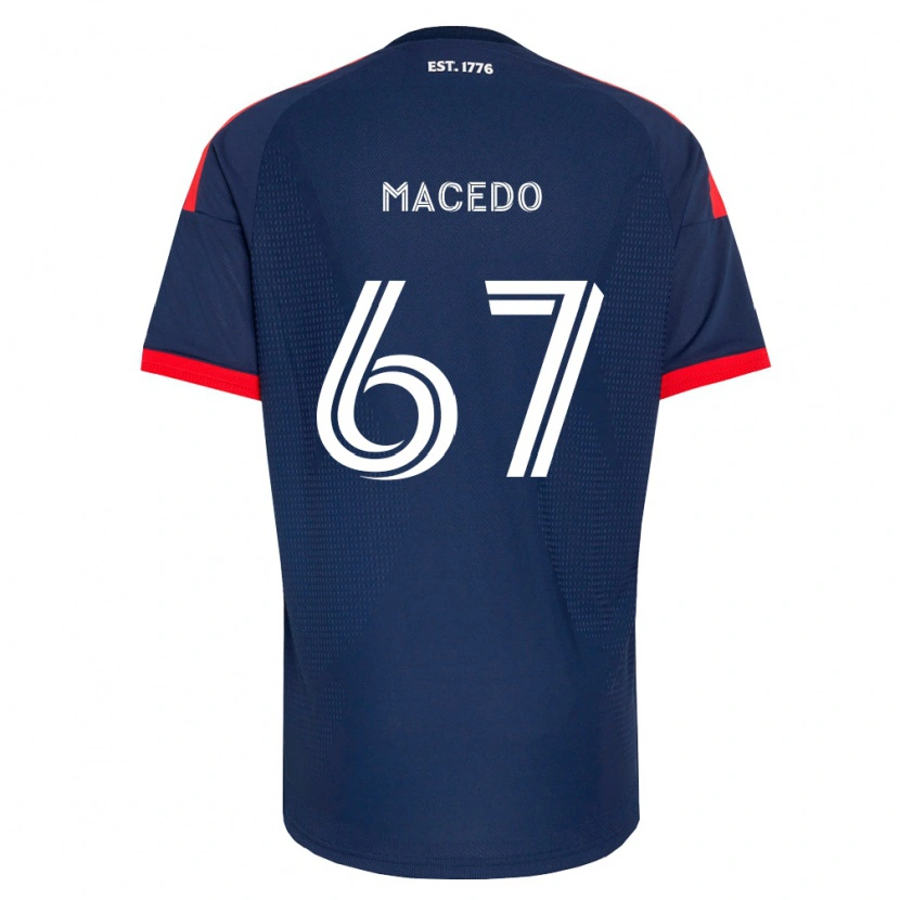 Danxen Homem Camisola Josh Macedo #67 Azul Real Vermelho Branco Principal 2026/27 Camisa Brasil