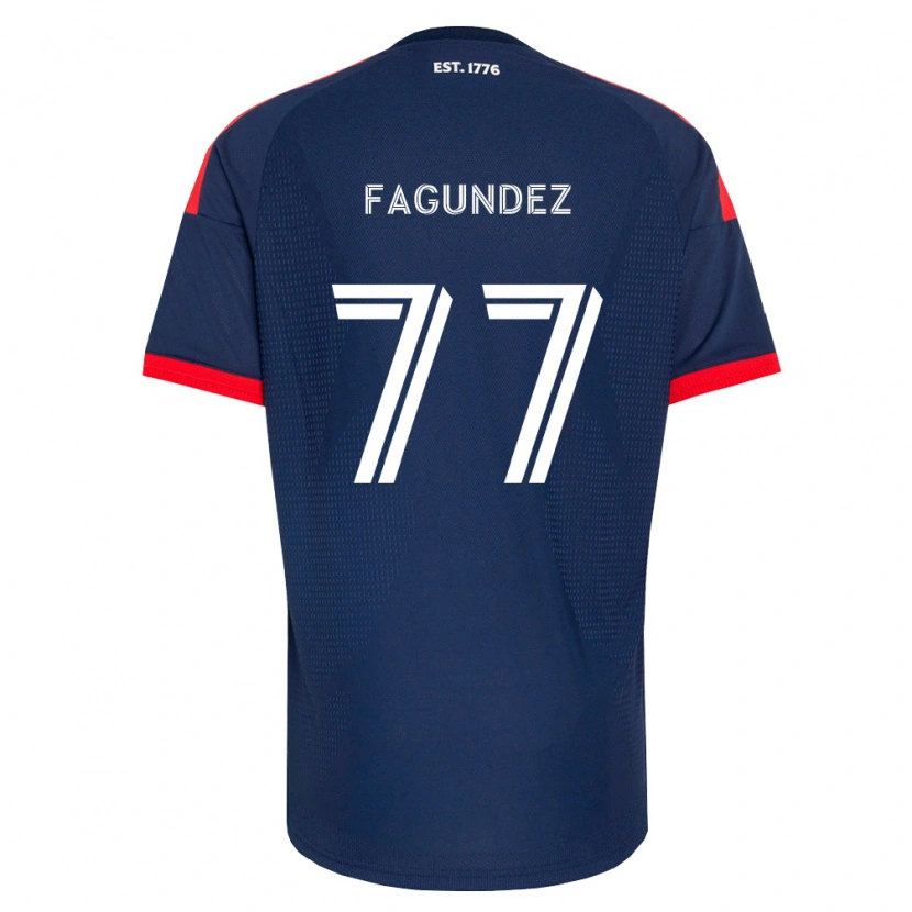 Danxen Homem Camisola Diego Fagúndez #77 Azul Real Vermelho Branco Principal 2026/27 Camisa Brasil