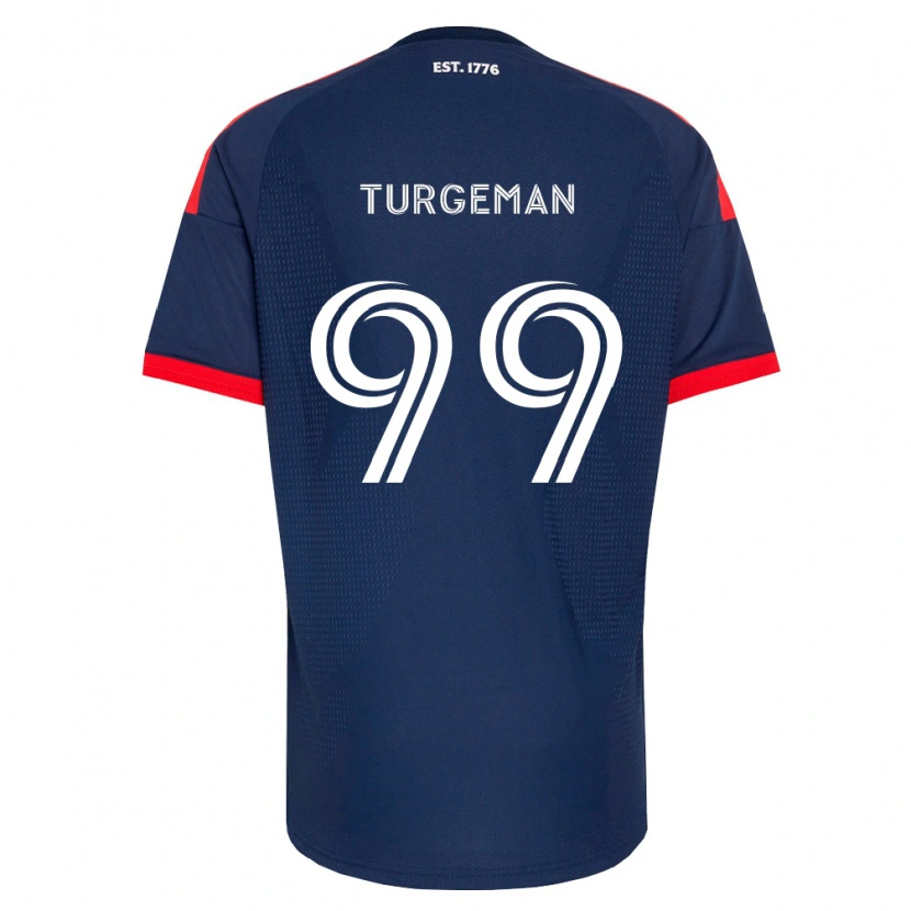 Danxen Homem Camisola Dor Turgeman #99 Azul Real Vermelho Branco Principal 2026/27 Camisa Brasil