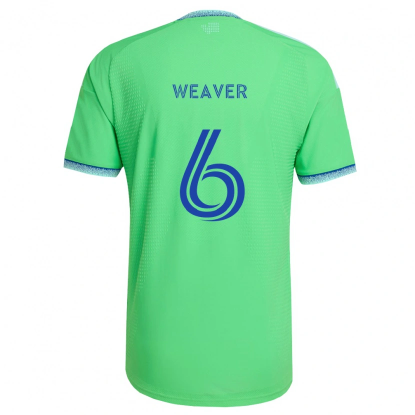 Danxen Homem Camisola Morgan Weaver #6 Verde Azul Claro Principal 2026/27 Camisa Brasil