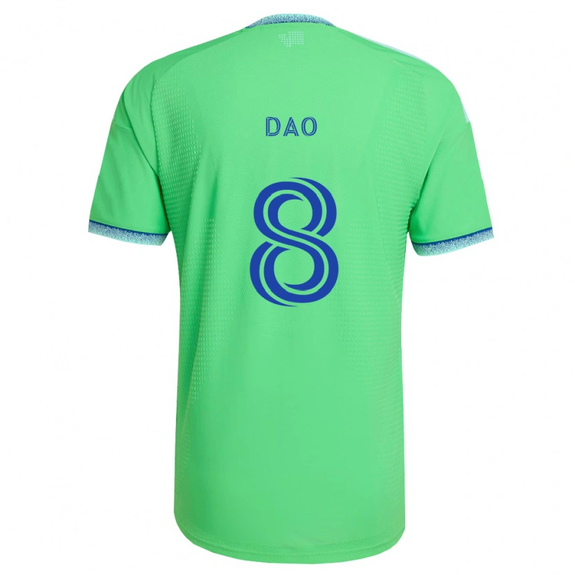 Danxen Homem Camisola Kaylee Dao #8 Verde Azul Claro Principal 2026/27 Camisa Brasil