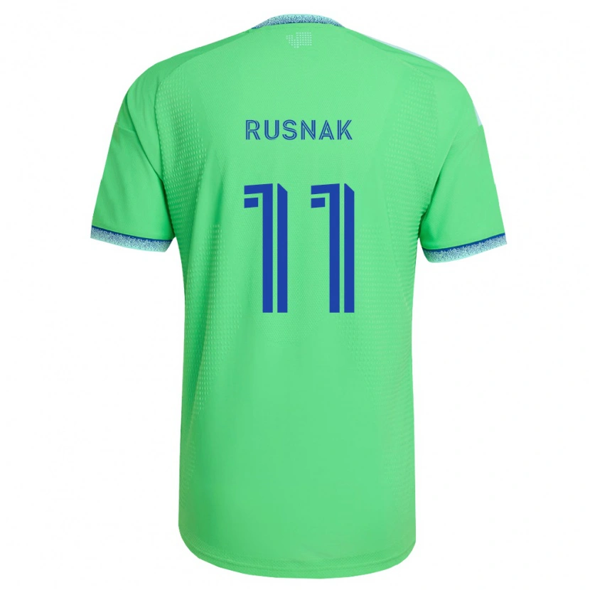 Danxen Homem Camisola Albert Rusnák #11 Verde Azul Claro Principal 2026/27 Camisa Brasil