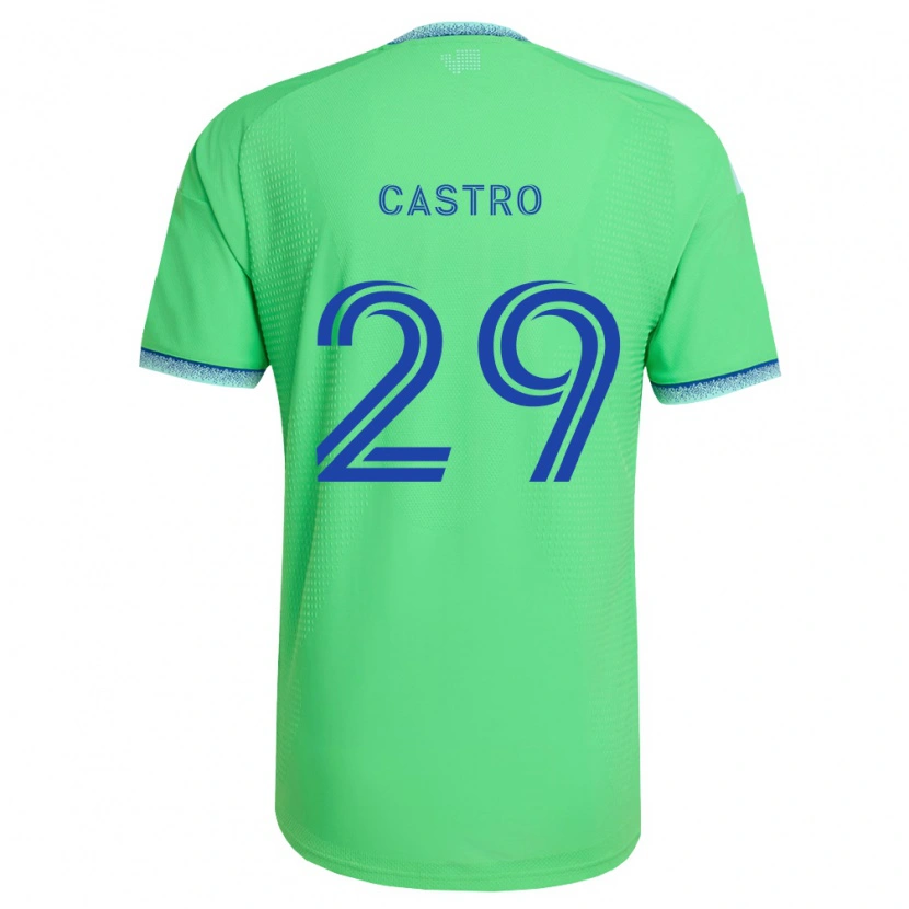 Danxen Homem Camisola Jacob Castro #29 Verde Azul Claro Principal 2026/27 Camisa Brasil