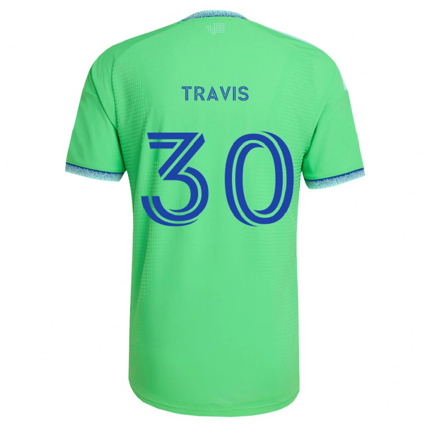 Danxen Homem Camisola Riley Travis #30 Verde Azul Claro Principal 2026/27 Camisa Brasil