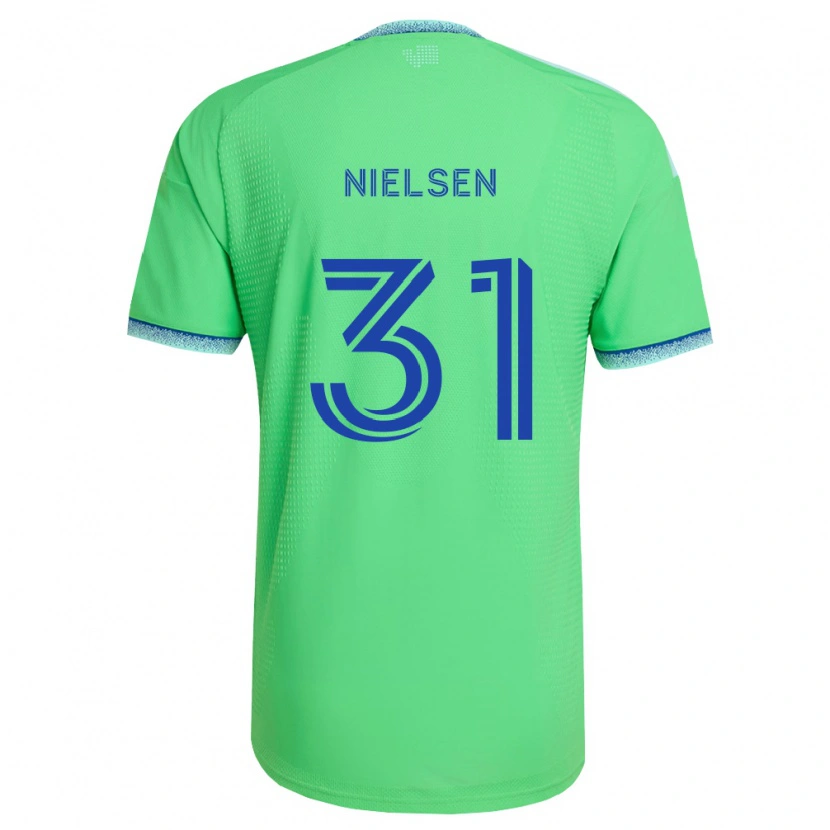 Danxen Homem Camisola Madeline Nielsen #31 Verde Azul Claro Principal 2026/27 Camisa Brasil