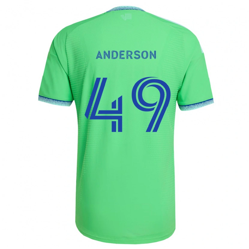 Danxen Homem Camisola Hunter Anderson #49 Verde Azul Claro Principal 2026/27 Camisa Brasil