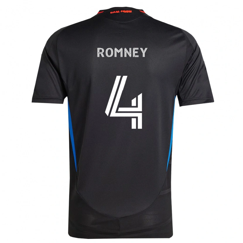 Danxen Homem Camisola Dave Romney #4 Azul Branco Preto Principal 2026/27 Camisa Brasil