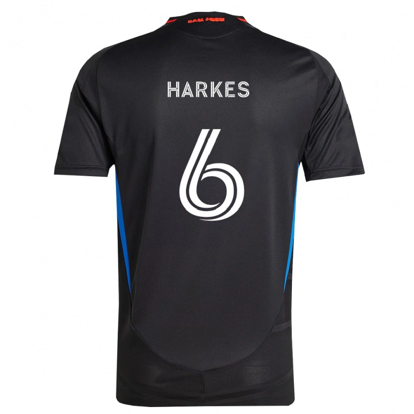 Danxen Homem Camisola Ian Harkes #6 Azul Branco Preto Principal 2026/27 Camisa Brasil