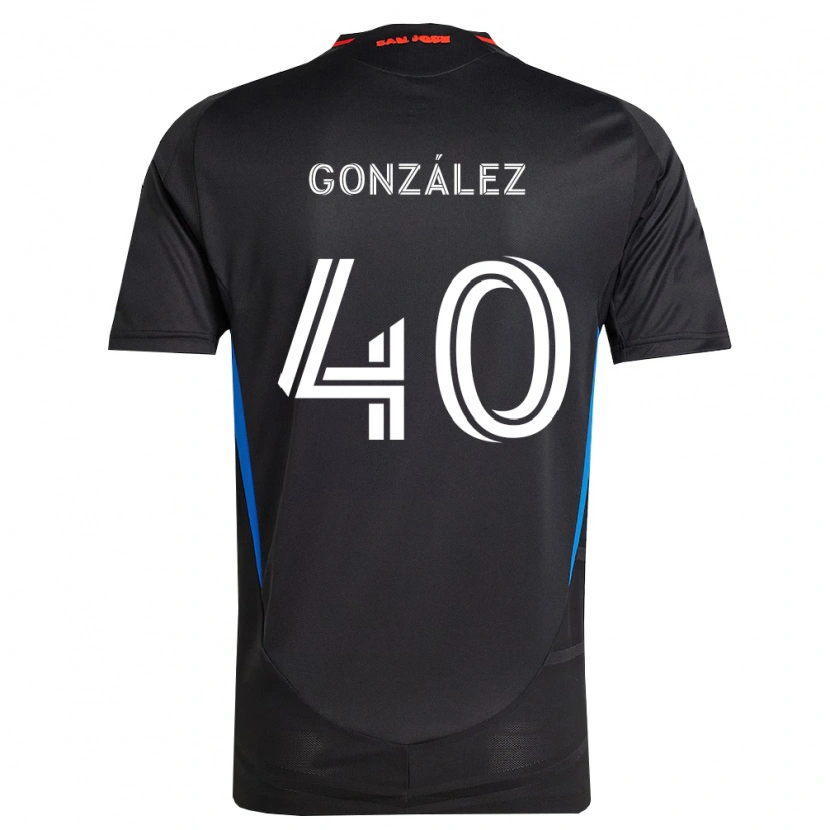 Danxen Homem Camisola Jonathan González #40 Azul Branco Preto Principal 2026/27 Camisa Brasil