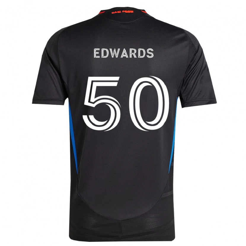 Danxen Homem Camisola Aaron Edwards #50 Azul Branco Preto Principal 2026/27 Camisa Brasil