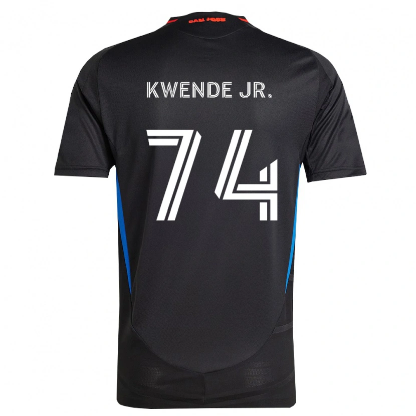 Danxen Homem Camisola Martin Kwende Jr. #74 Azul Branco Preto Principal 2026/27 Camisa Brasil