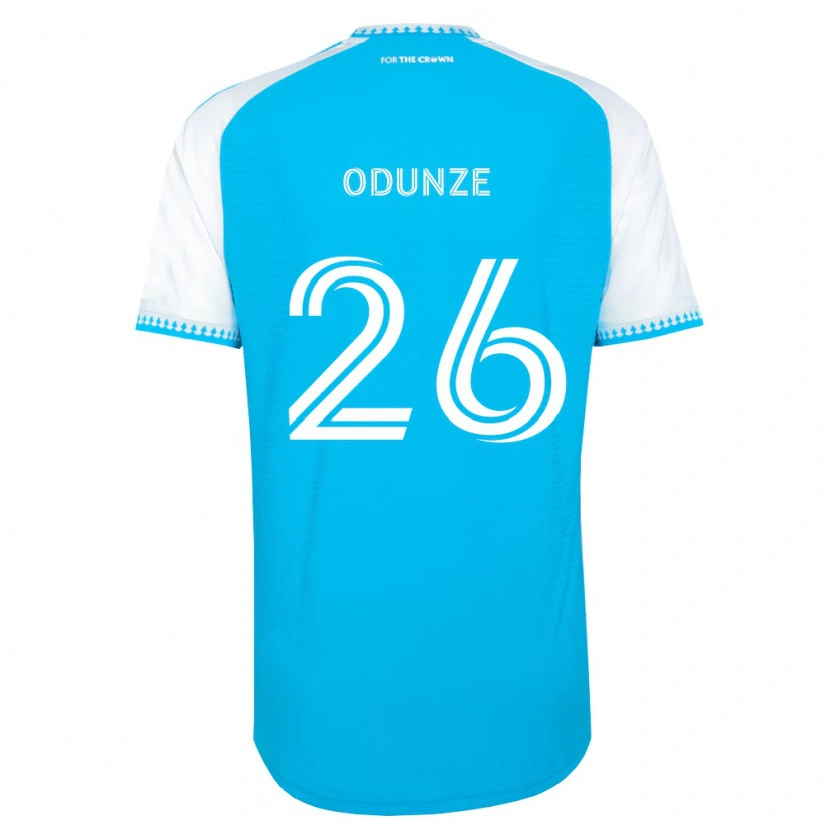 Danxen Homem Camisola Chituru Odunze #26 Azul Celeste Branco Preto Principal 2026/27 Camisa Brasil