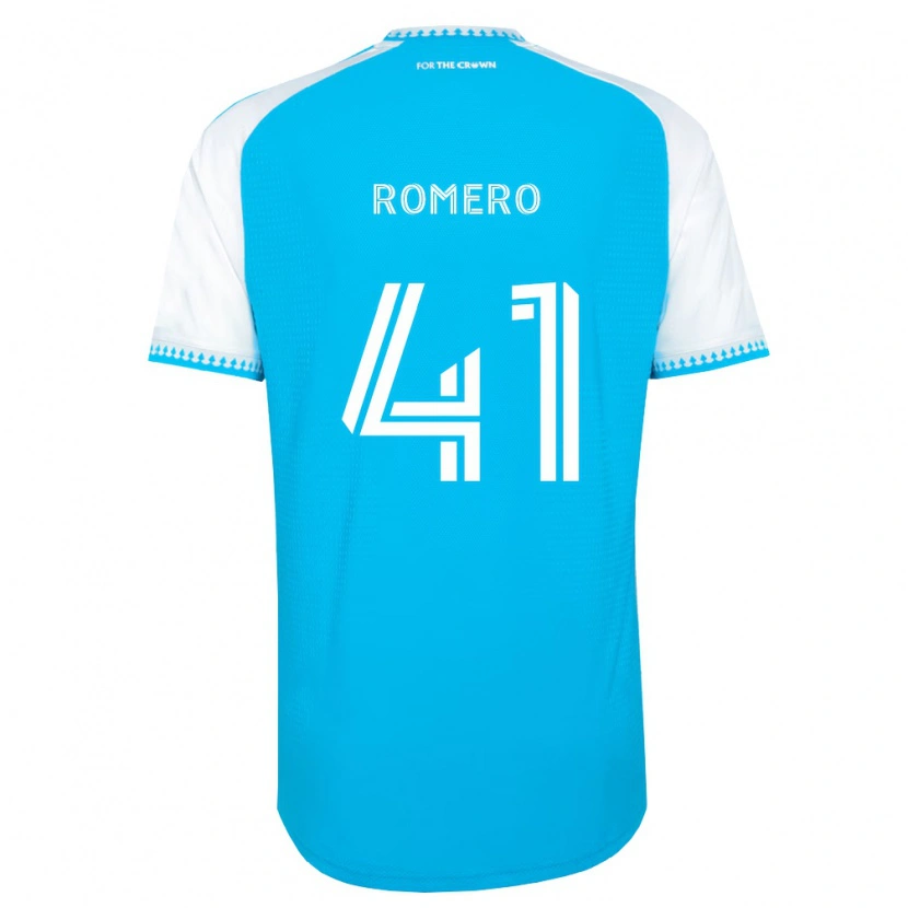 Danxen Homem Camisola Brian Romero #41 Azul Celeste Branco Preto Principal 2026/27 Camisa Brasil
