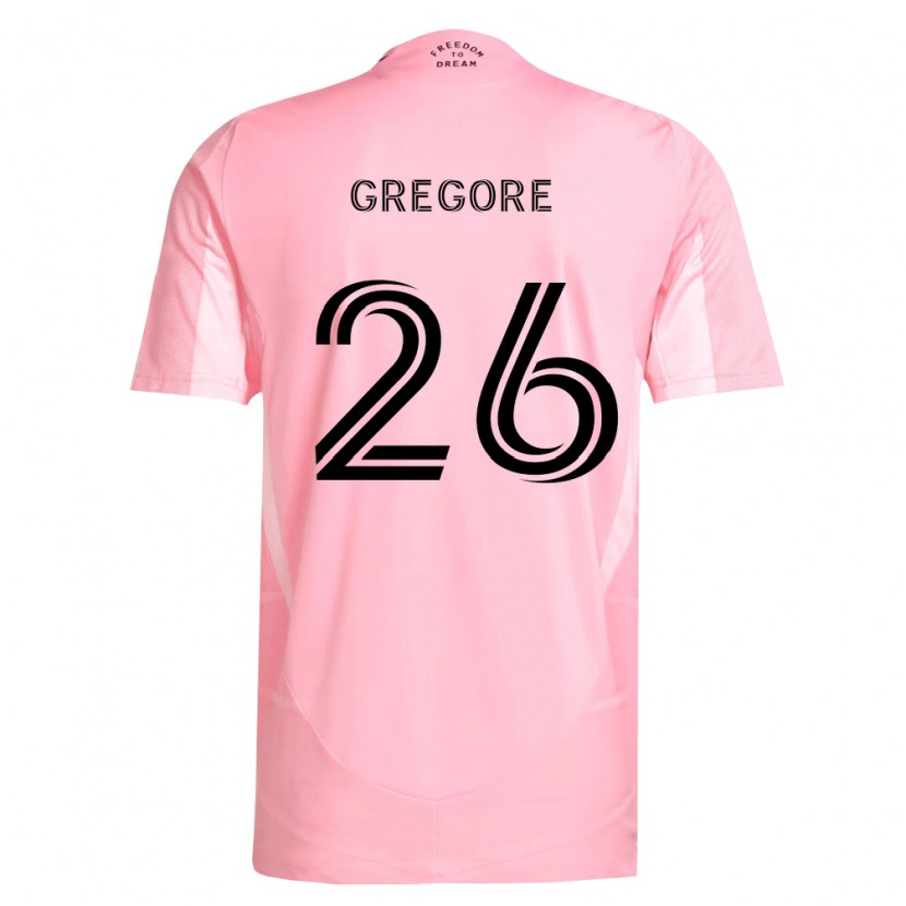Danxen Homem Camisola Gregore #26 Rosa Preto Principal 2026/27 Camisa Brasil