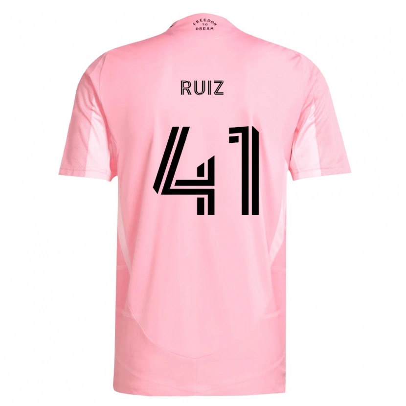 Danxen Homem Camisola David Ruíz #41 Rosa Preto Principal 2026/27 Camisa Brasil