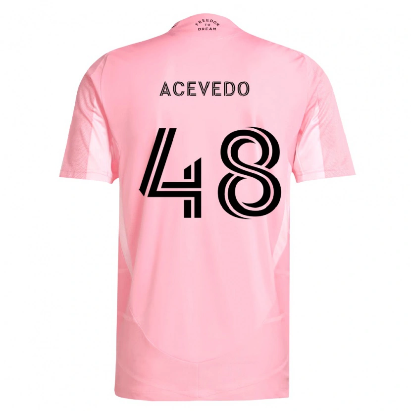 Danxen Homem Camisola Matías Acevedo #48 Rosa Preto Principal 2026/27 Camisa Brasil