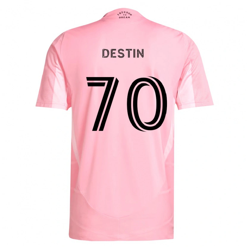 Danxen Homem Camisola Bryan Destin #70 Rosa Preto Principal 2026/27 Camisa Brasil