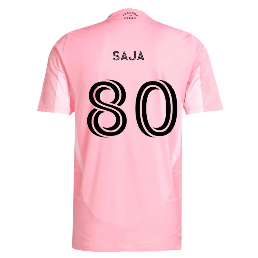 Danxen Homem Camisola Mateo Saja #80 Rosa Preto Principal 2026/27 Camisa Brasil