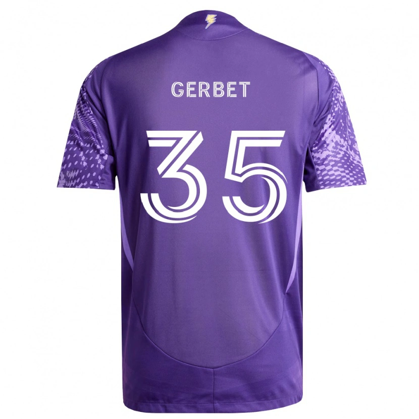 Danxen Homem Camisola Joran Gerbet #35 Roxo Branco Principal 2026/27 Camisa Brasil