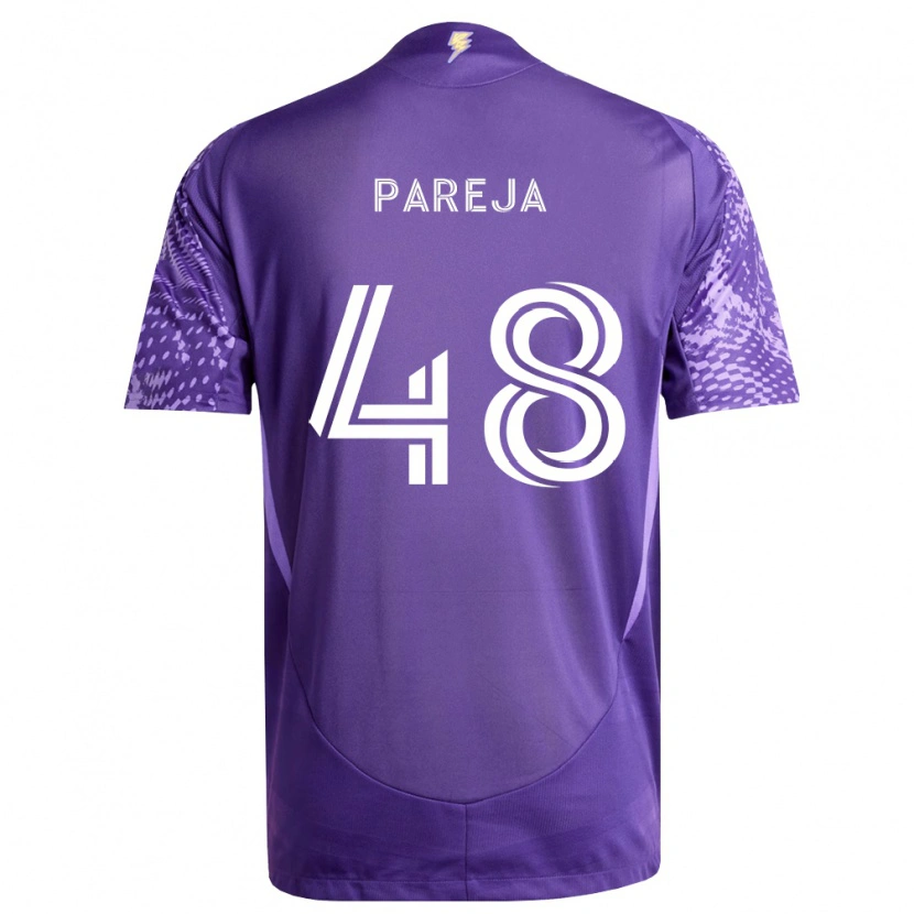 Danxen Homem Camisola Diego Pareja #48 Roxo Branco Principal 2026/27 Camisa Brasil