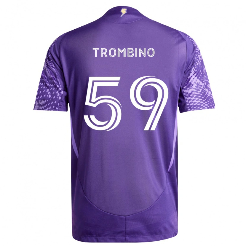 Danxen Homem Camisola Caleb Trombino #59 Roxo Branco Principal 2026/27 Camisa Brasil