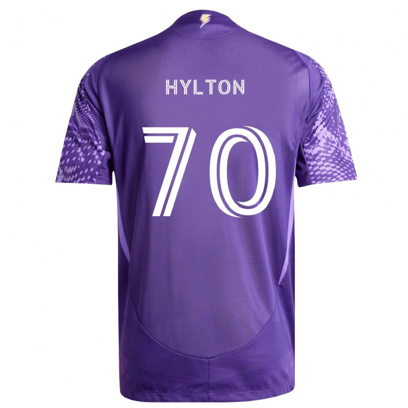Danxen Homem Camisola Justin Hylton #70 Roxo Branco Principal 2026/27 Camisa Brasil