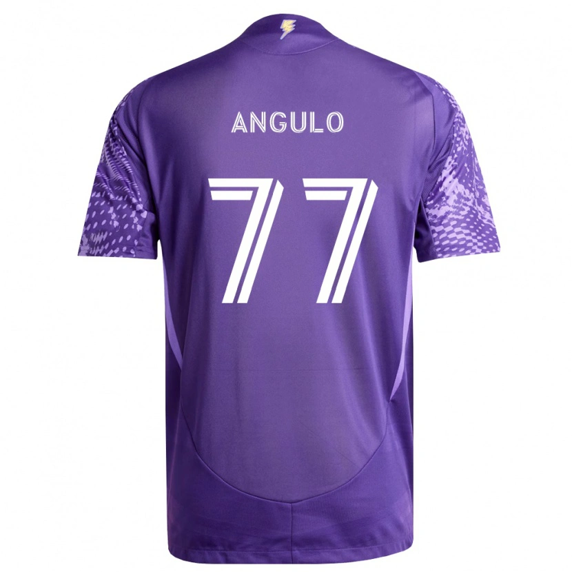 Danxen Homem Camisola Iván Angulo #77 Roxo Branco Principal 2026/27 Camisa Brasil